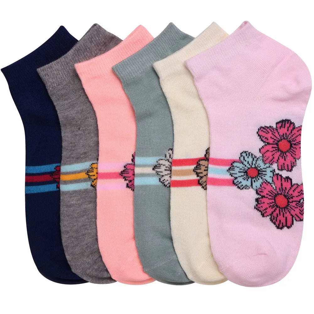 12 Pairs Low Cut Socks for Women Assorted Ankle Dress Spandex Liner Size 9-11