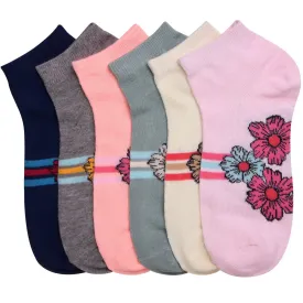 12 Pairs Low Cut Socks for Women Assorted Ankle Dress Spandex Liner Size 9-11