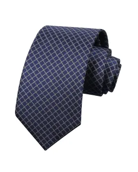 210 PCS Mens 3.15'' Width Square Pattern Ties Woven Classic Necktie