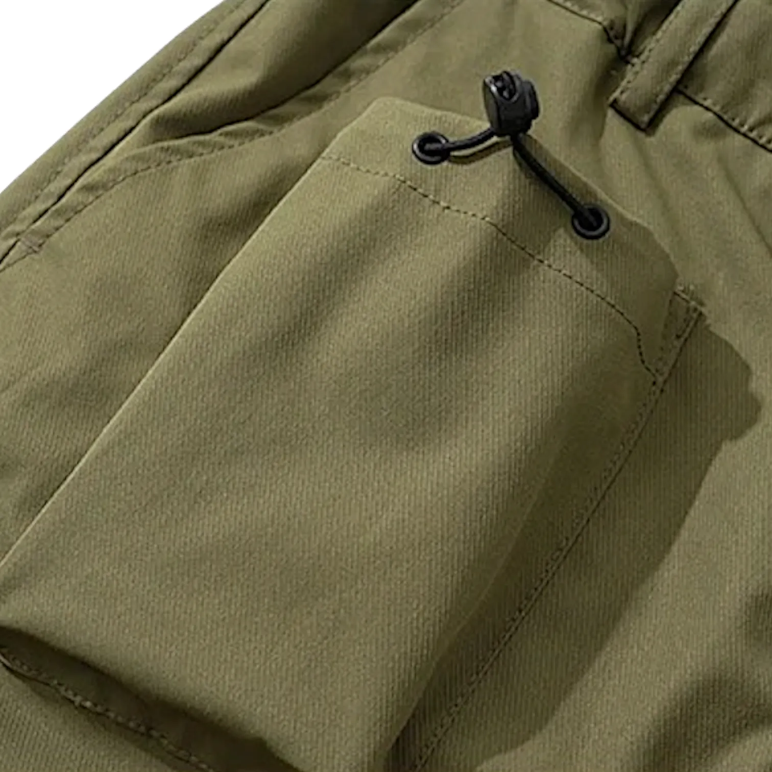 Baggy fit 3-D pocket cargo pants with belt