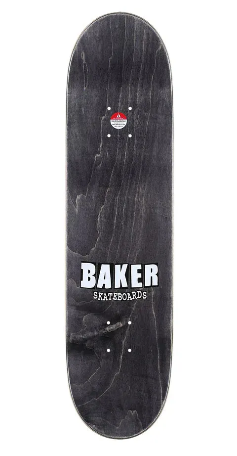 BAKER - Brand Logo White 8.5"