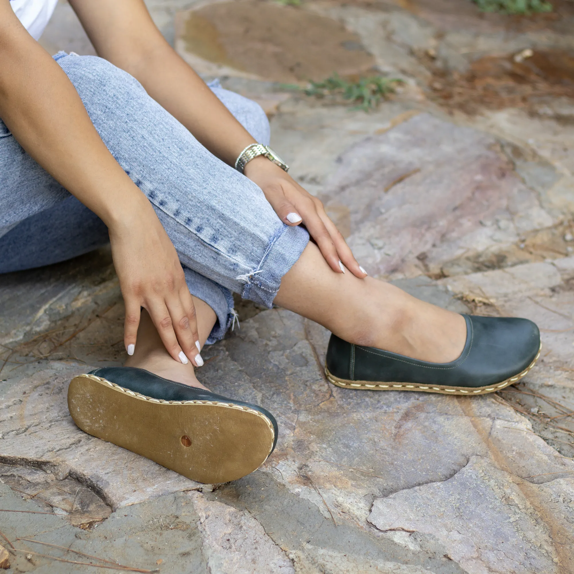 Barefoot Flat Shoes Toledo Green for Women