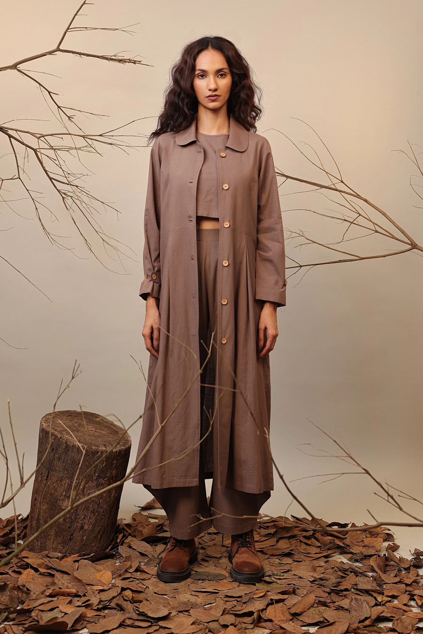 Beige Cali Trench Jacket