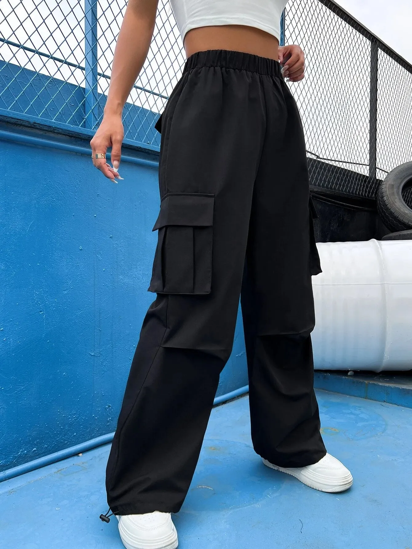 Casual Plain Cargo Pant