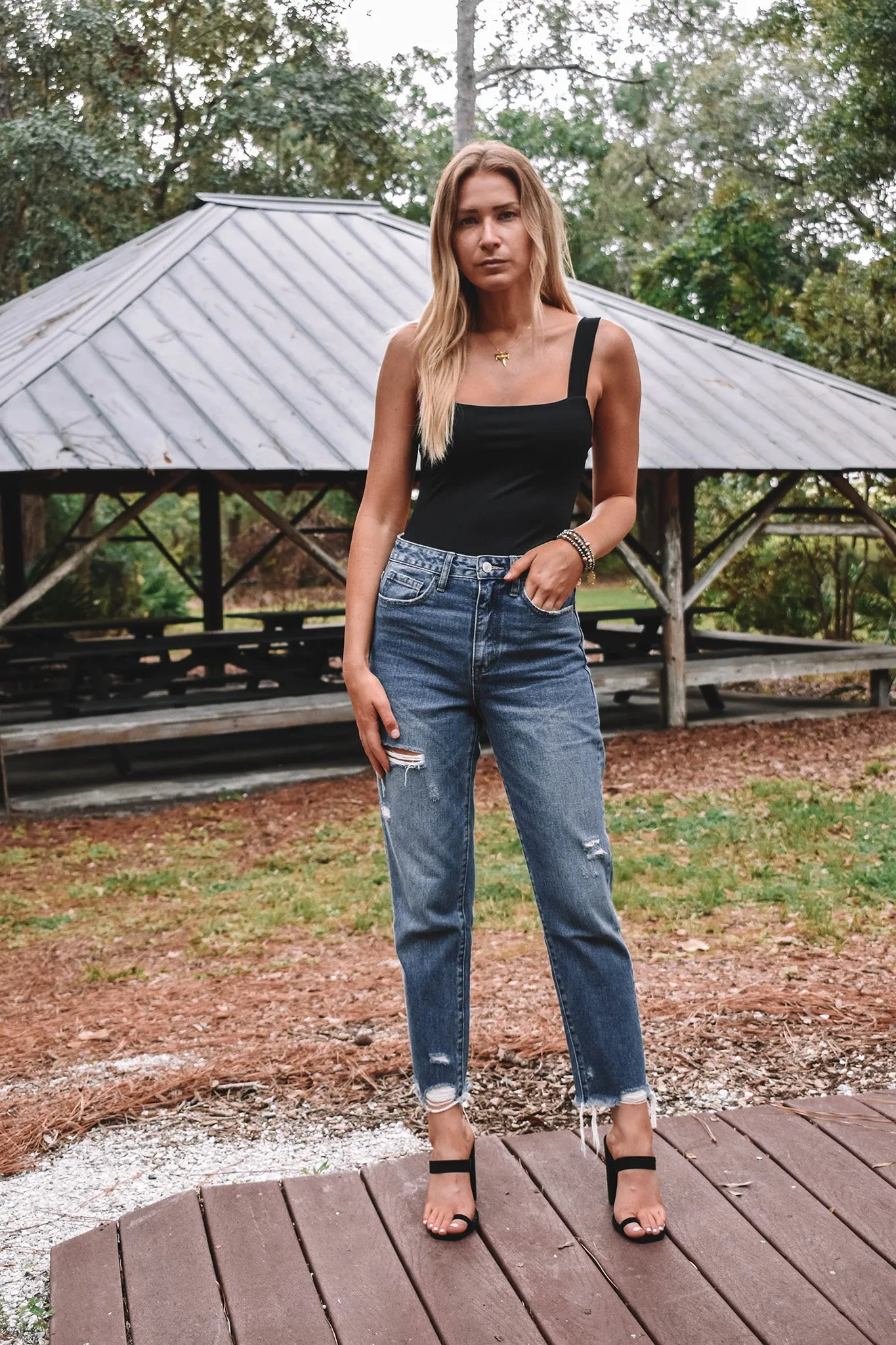 Darby Distressed Boyfriend Jean