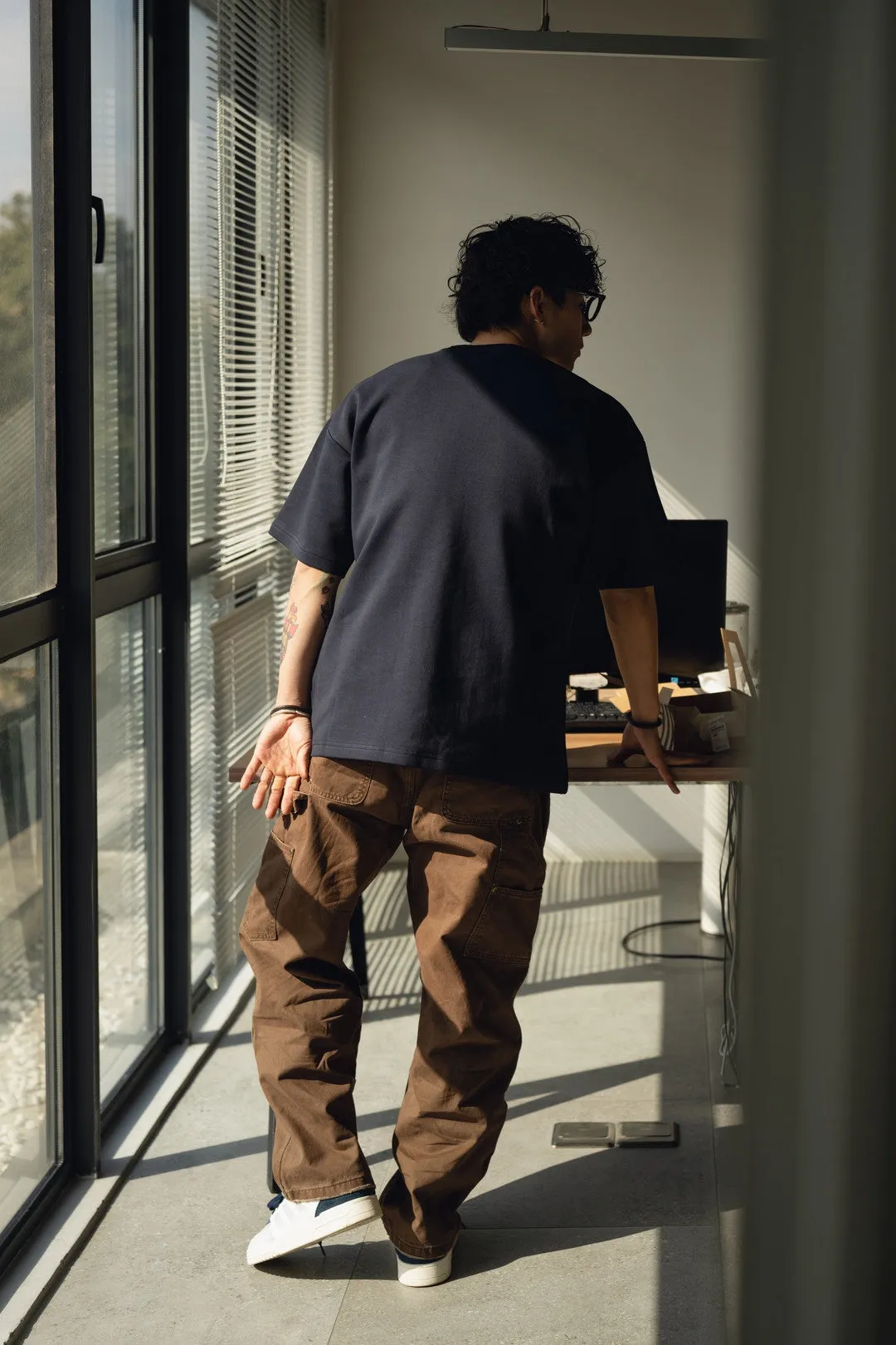 Julio - Retro Distressed Carpenter Cargo Pants