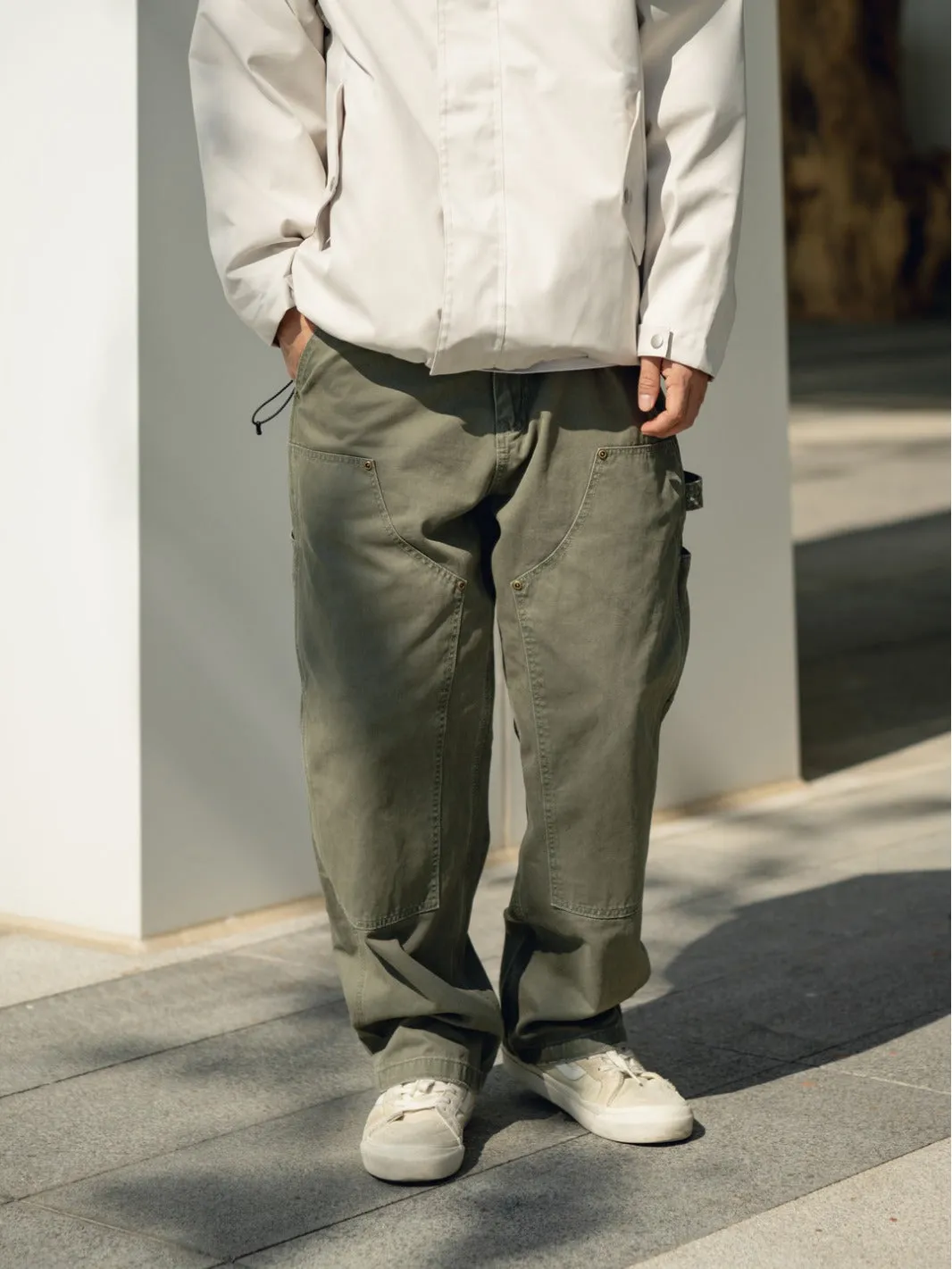 Julio - Retro Distressed Carpenter Cargo Pants