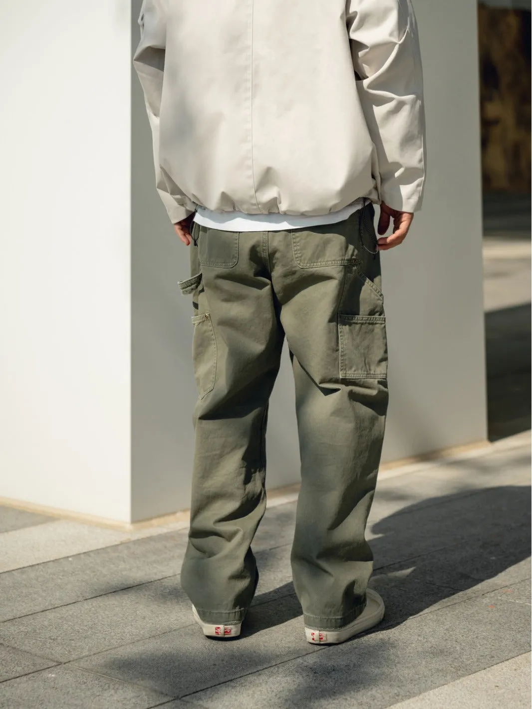 Julio - Retro Distressed Carpenter Cargo Pants