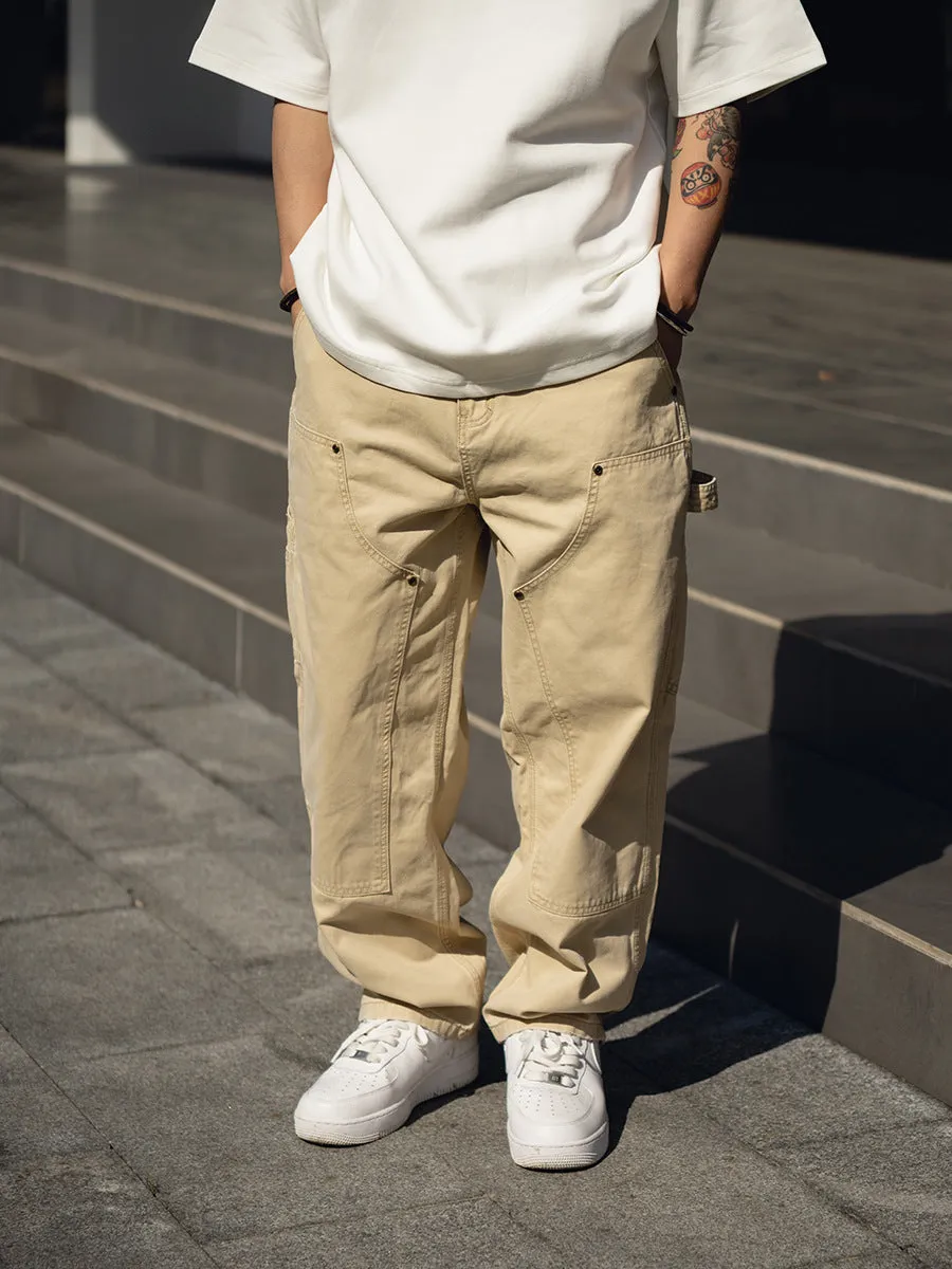 Julio - Retro Distressed Carpenter Cargo Pants