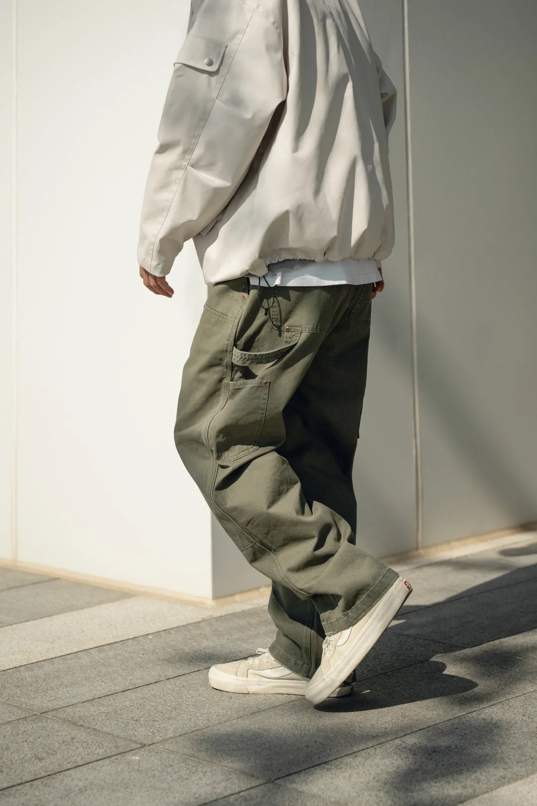 Julio - Retro Distressed Carpenter Cargo Pants