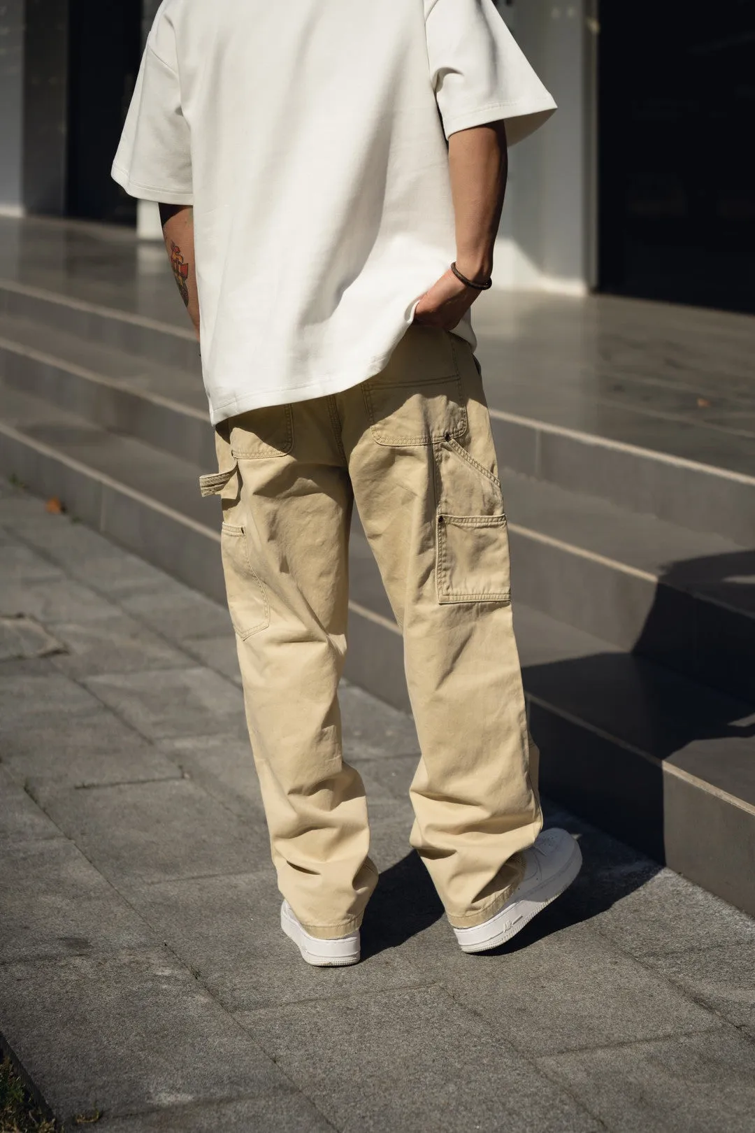 Julio - Retro Distressed Carpenter Cargo Pants