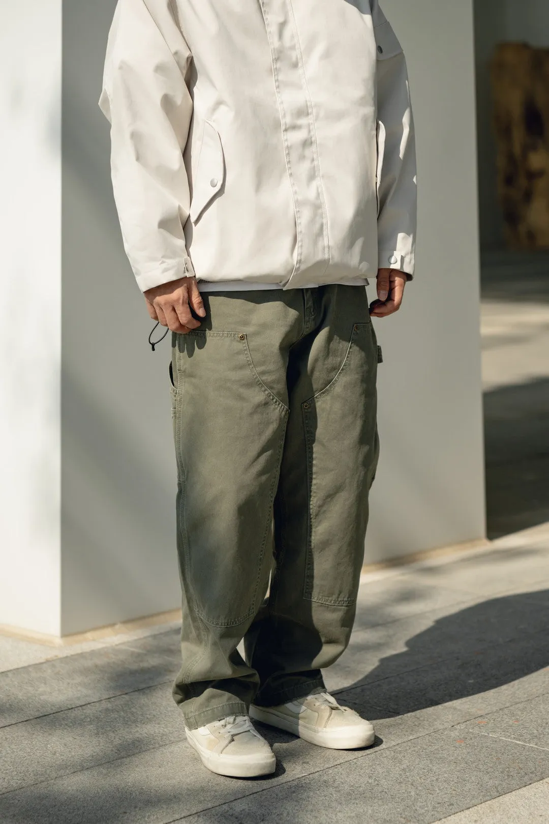 Julio - Retro Distressed Carpenter Cargo Pants