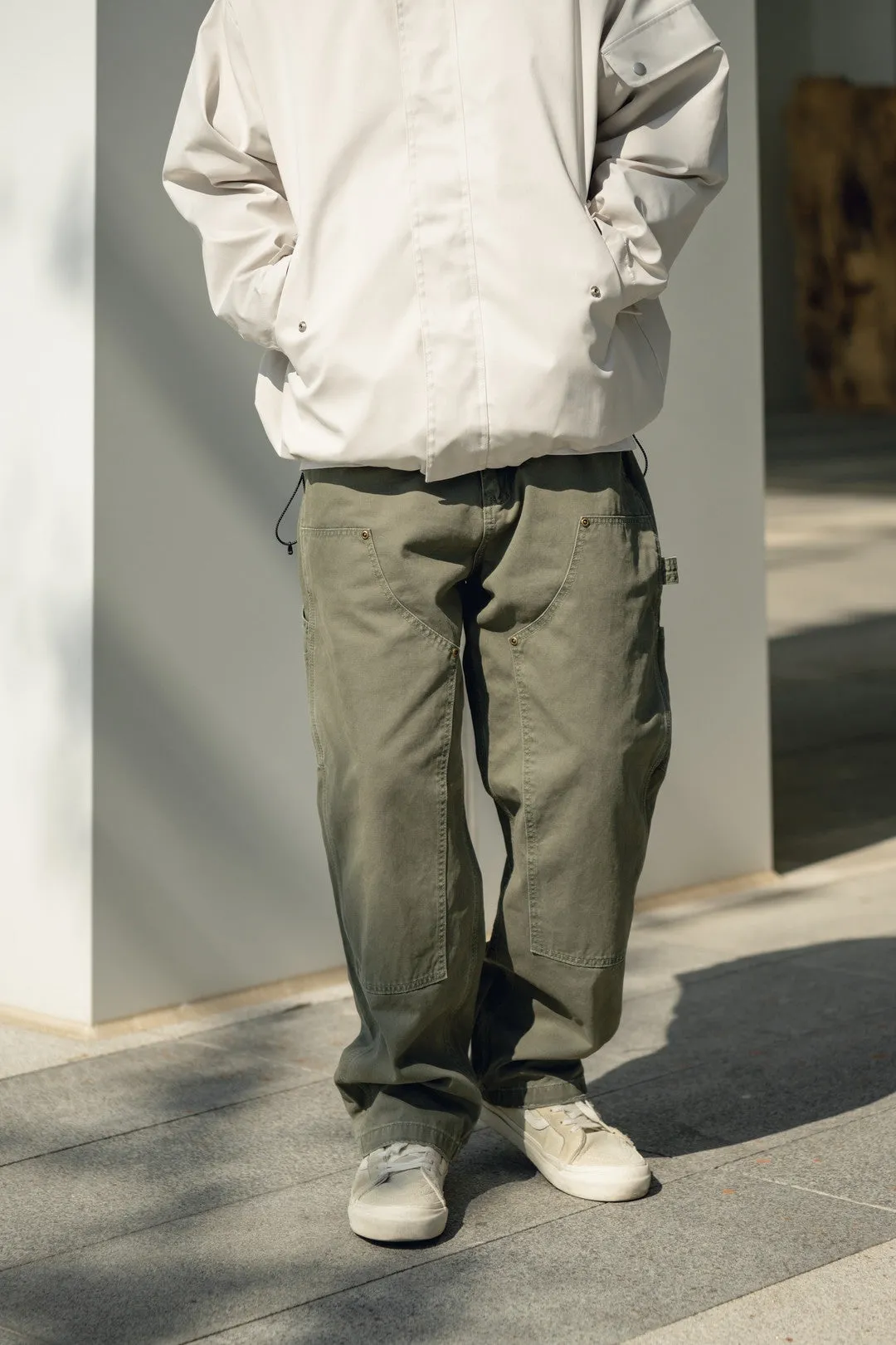 Julio - Retro Distressed Carpenter Cargo Pants