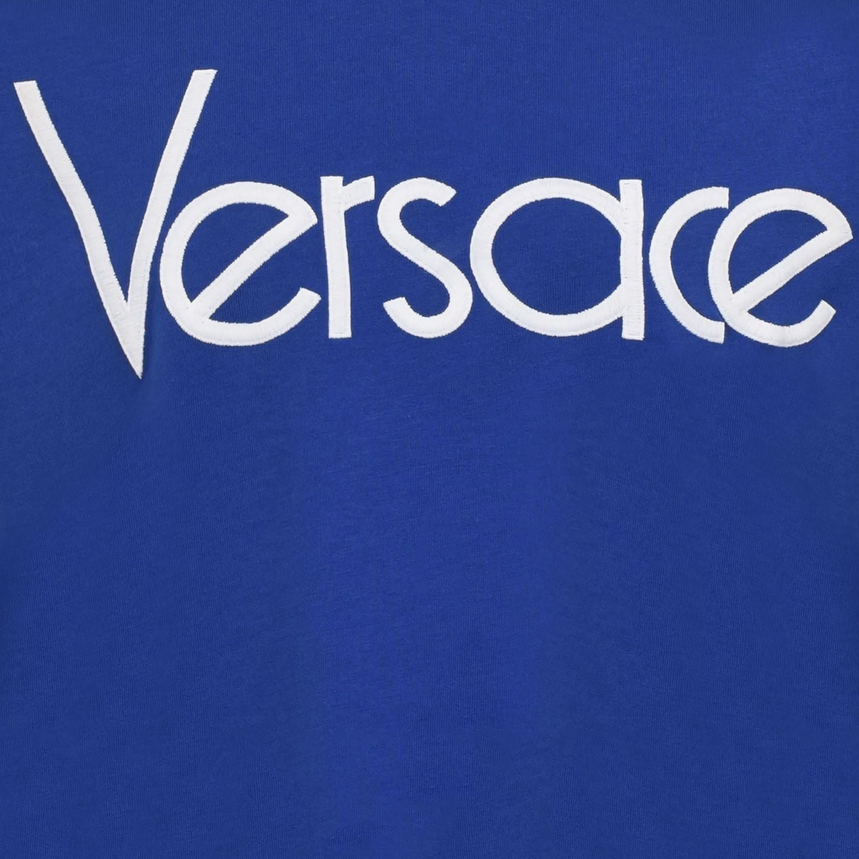 Kids Versace Embroidered Logo T-Shirt