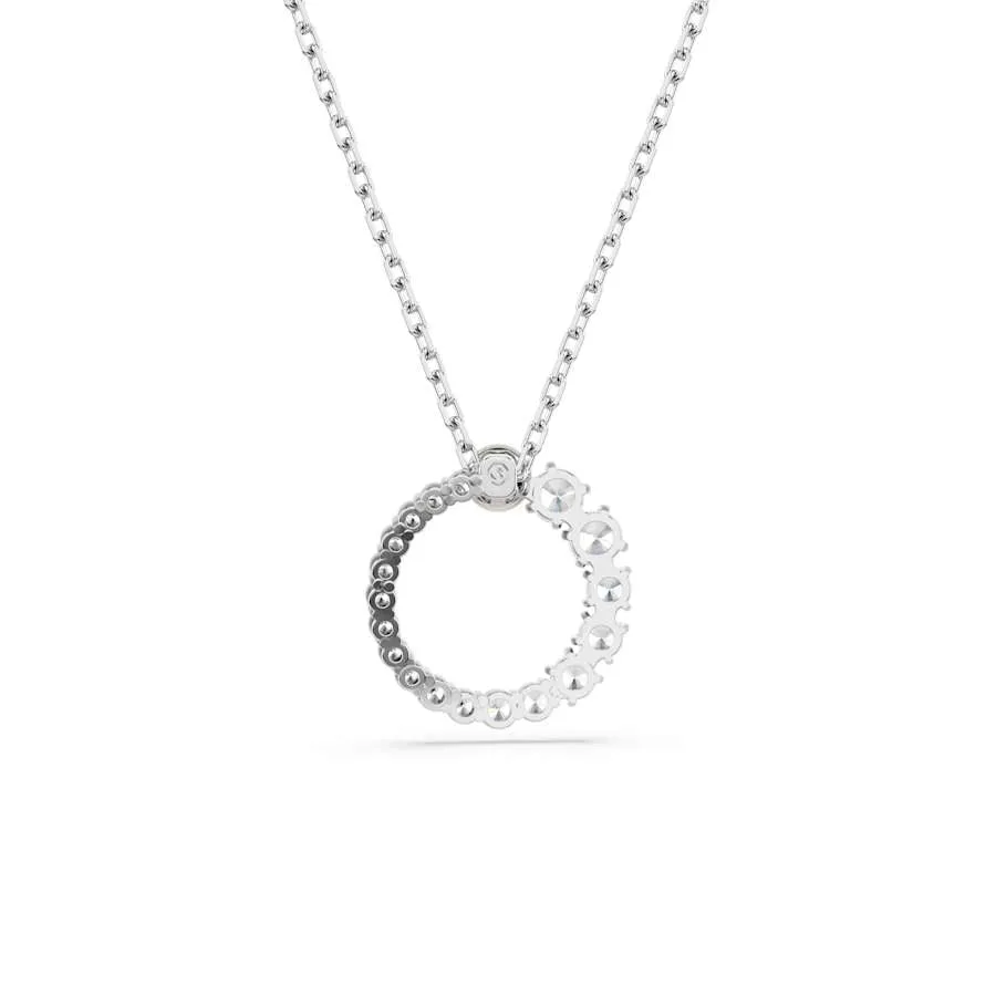 Matrix Rhodium Plated White Crystal Pearl Pendant 5688751