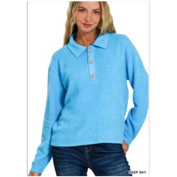 Plush Collared Sweater ~ Customer Favorites