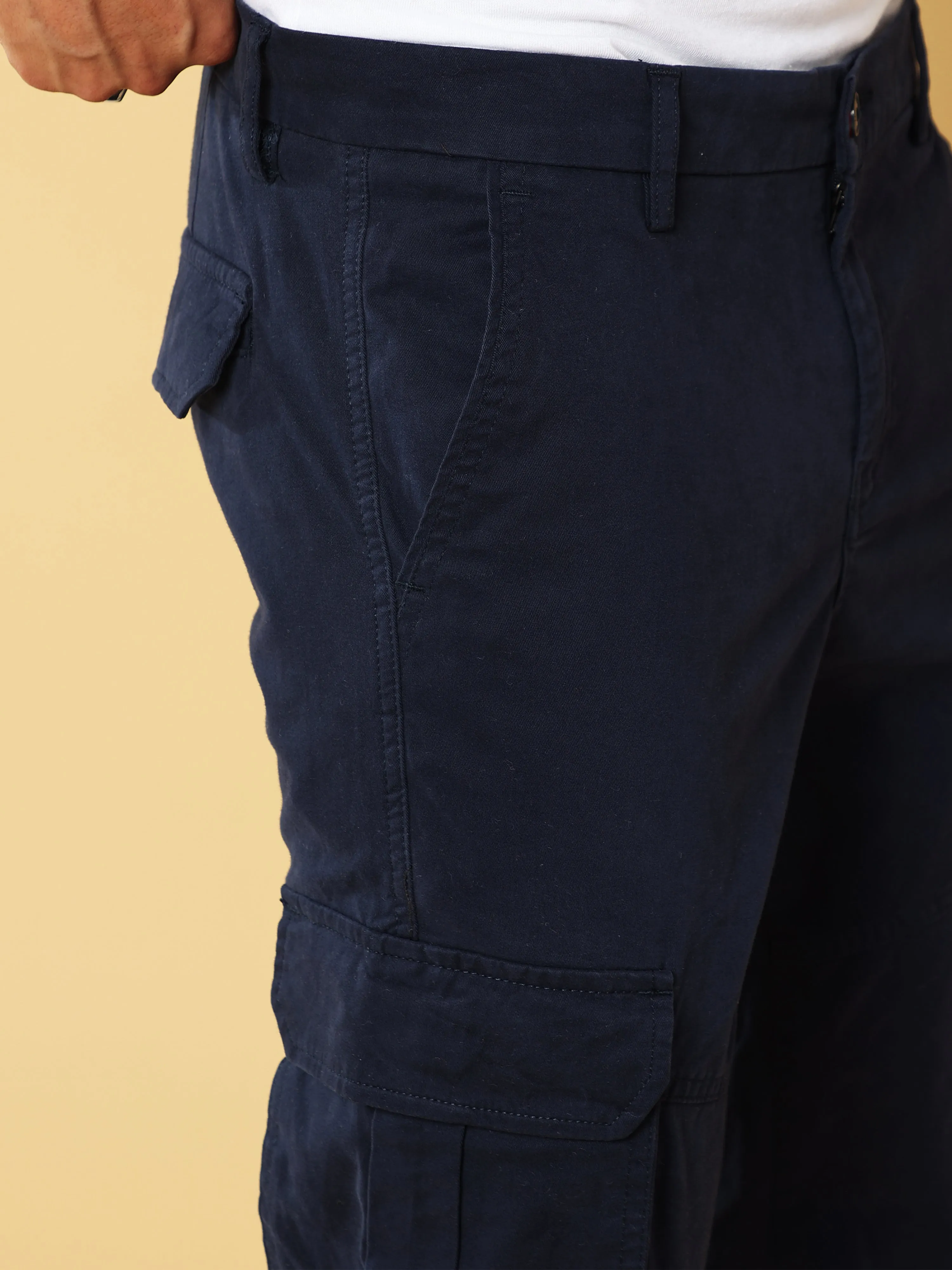 Premium Navy Cargo Pant