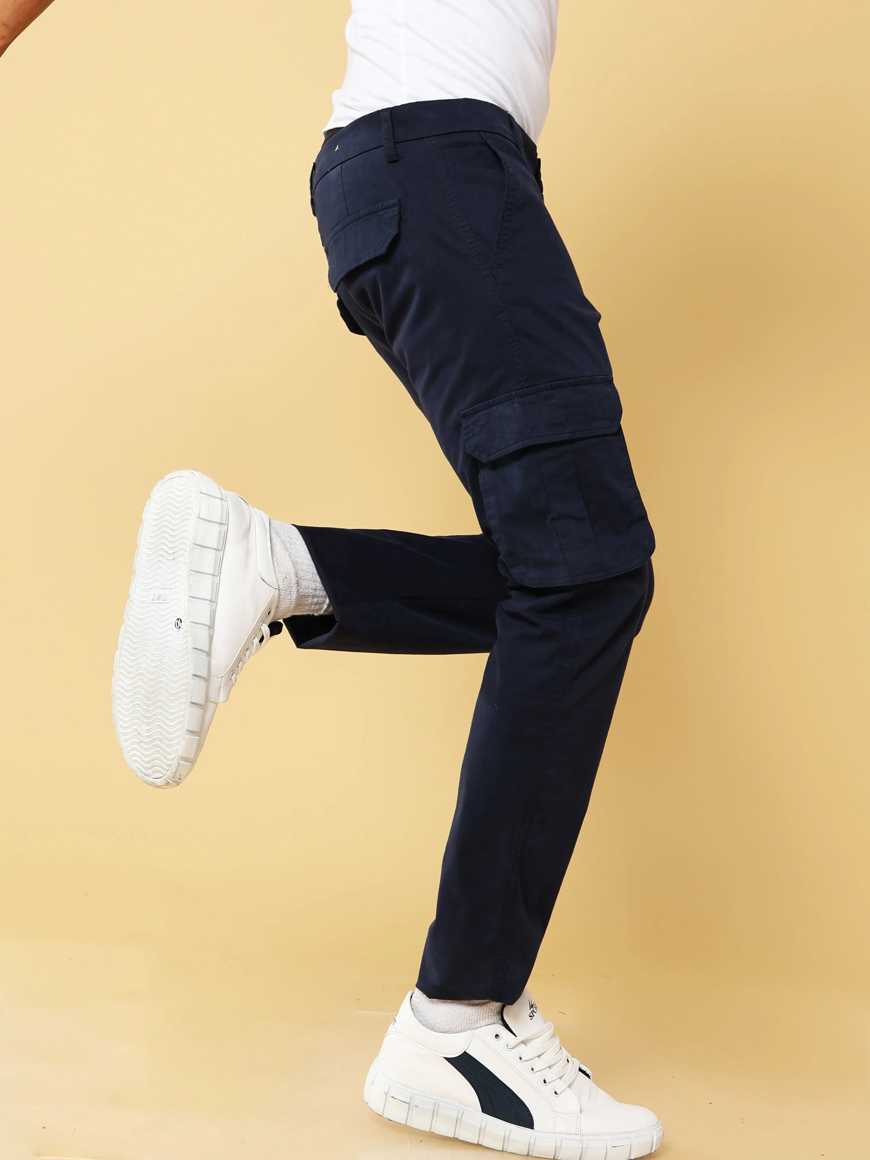 Premium Navy Cargo Pant