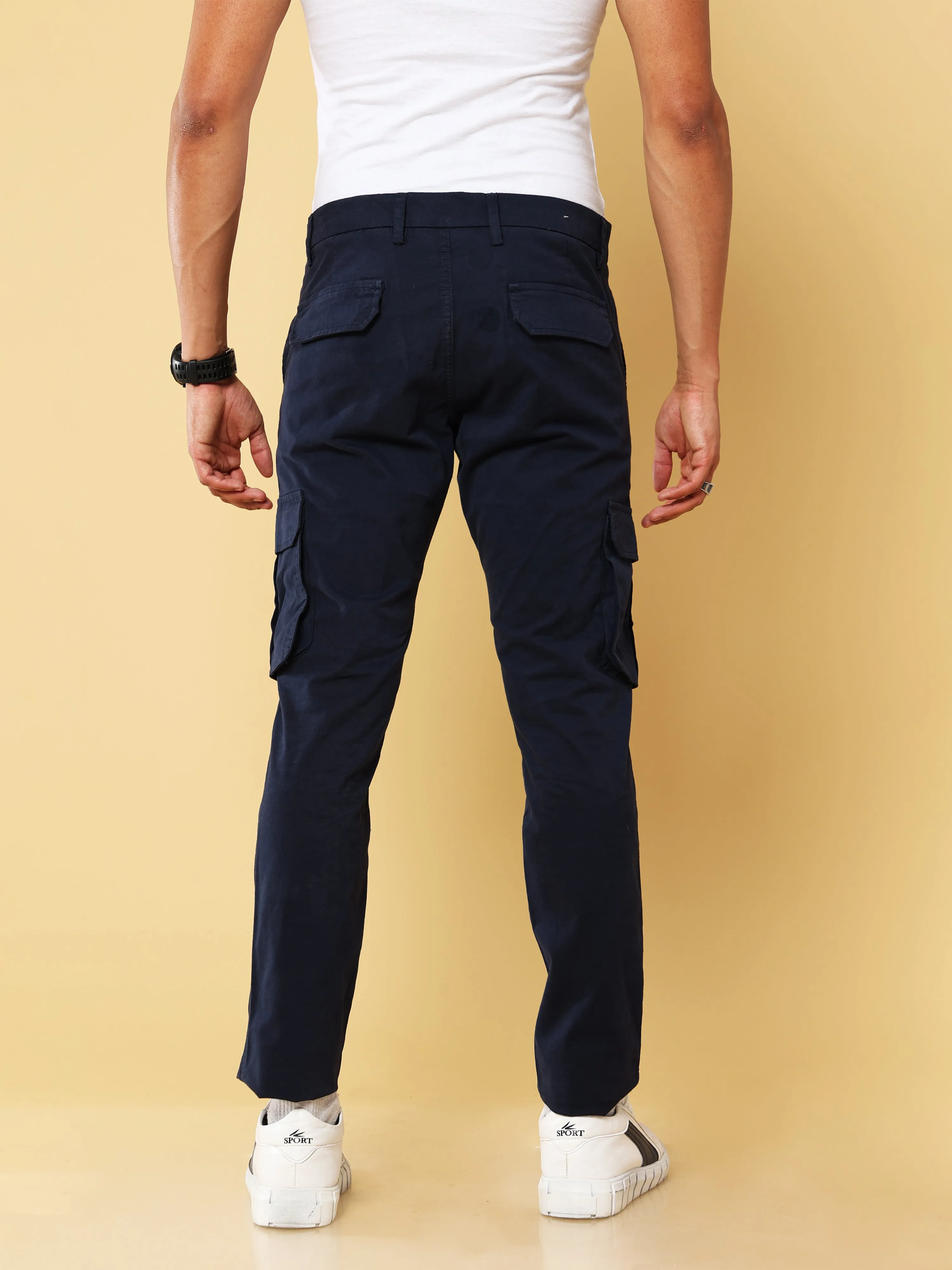 Premium Navy Cargo Pant