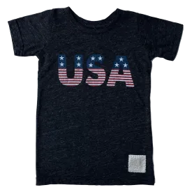 Retro Brand - USA Tee in Charcoal