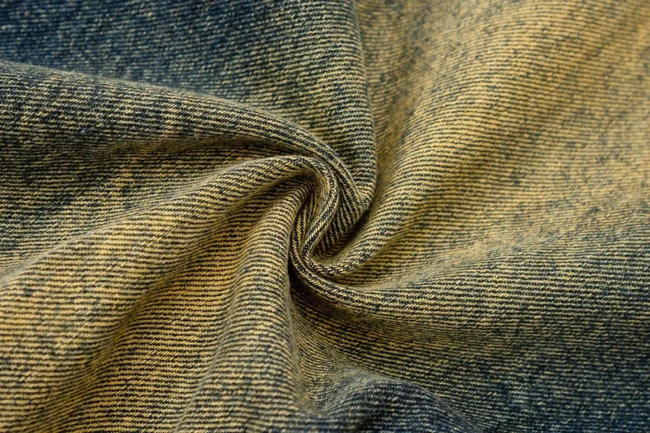 Structured Grommet Strap Faded Denim Jeans