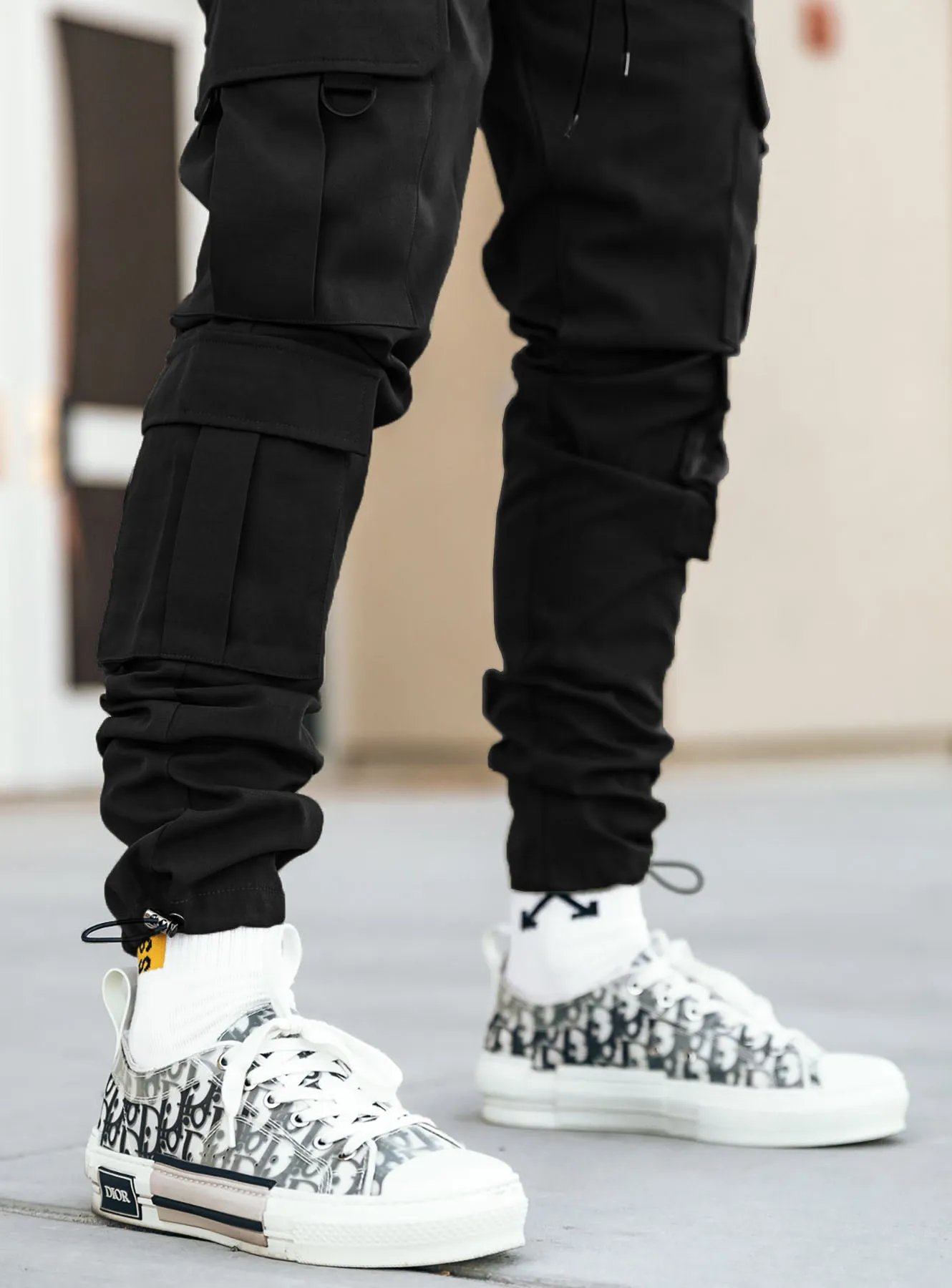 Utility Cargo Pants V10 in Black