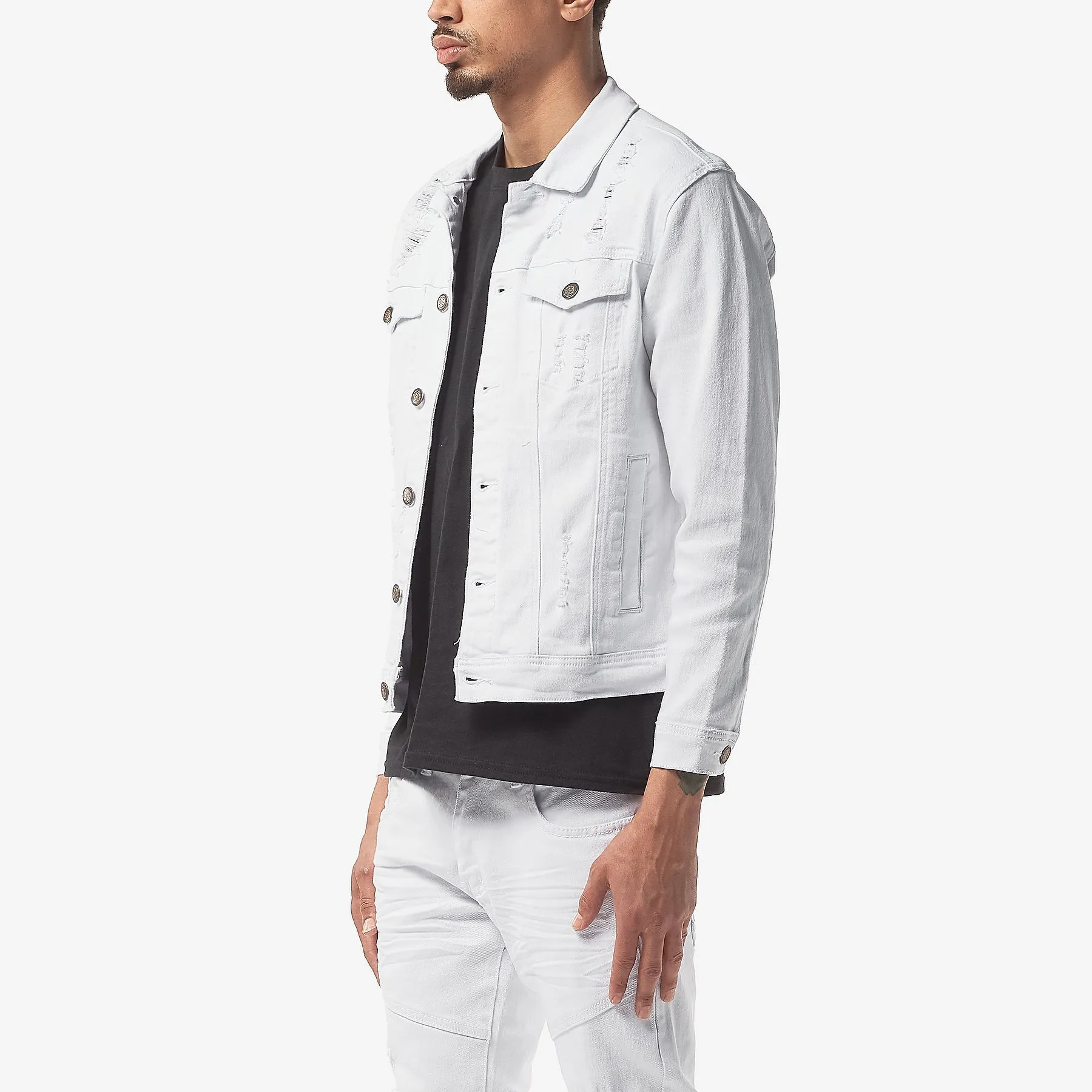WHITE DENIM JACKET