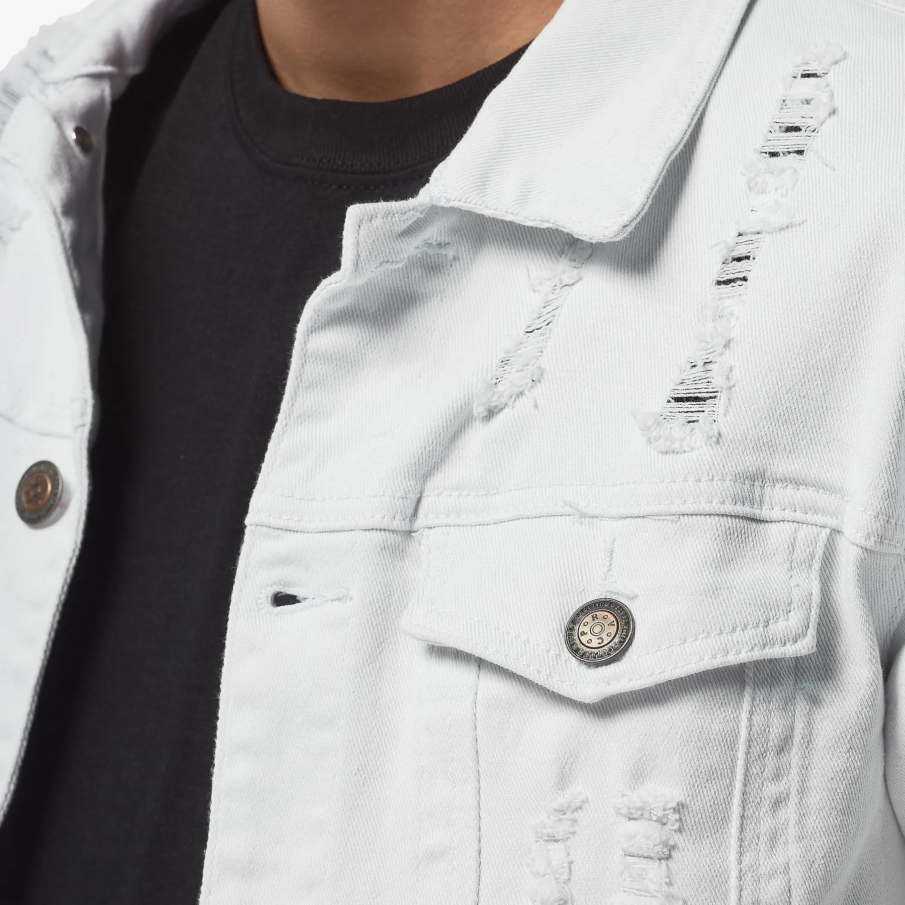 WHITE DENIM JACKET